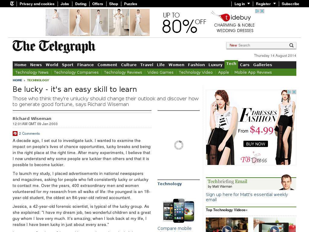 www.telegraph.co.uk/technology/3304496/Be-lucky-its-an-easy-skill-to-learn.htm screenshot