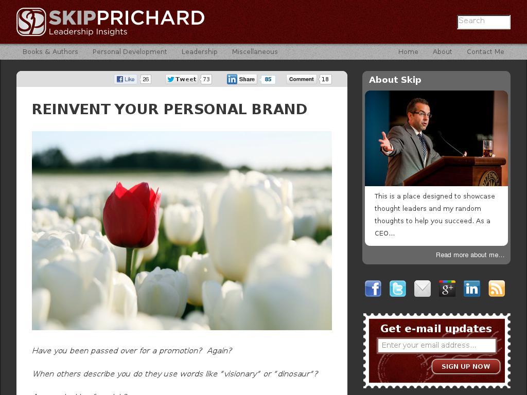 www.skipprichard.com screenshot