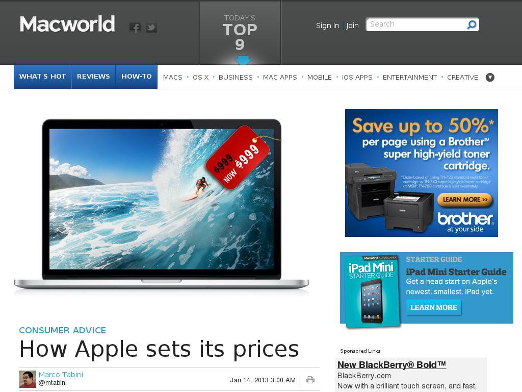 www.macworld.com/article/2024257/how-apple-sets-its-prices.htm screenshot