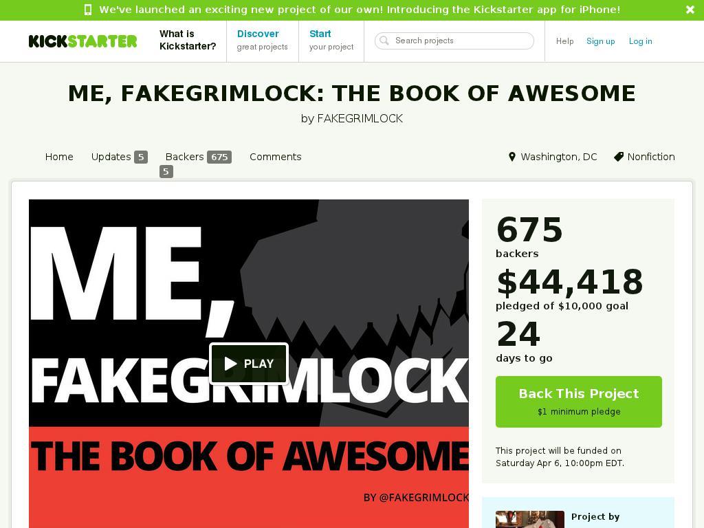 www.kickstarter.com screenshot